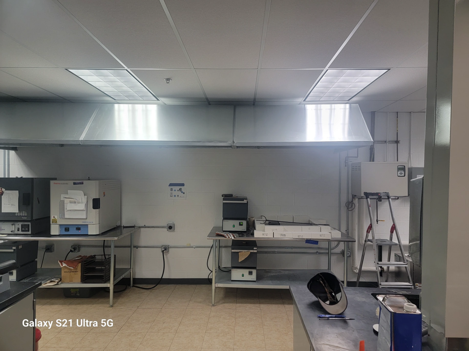 Commercial ventilation hood and exhaust system installed by Great Lakes Comfort in Howell MI